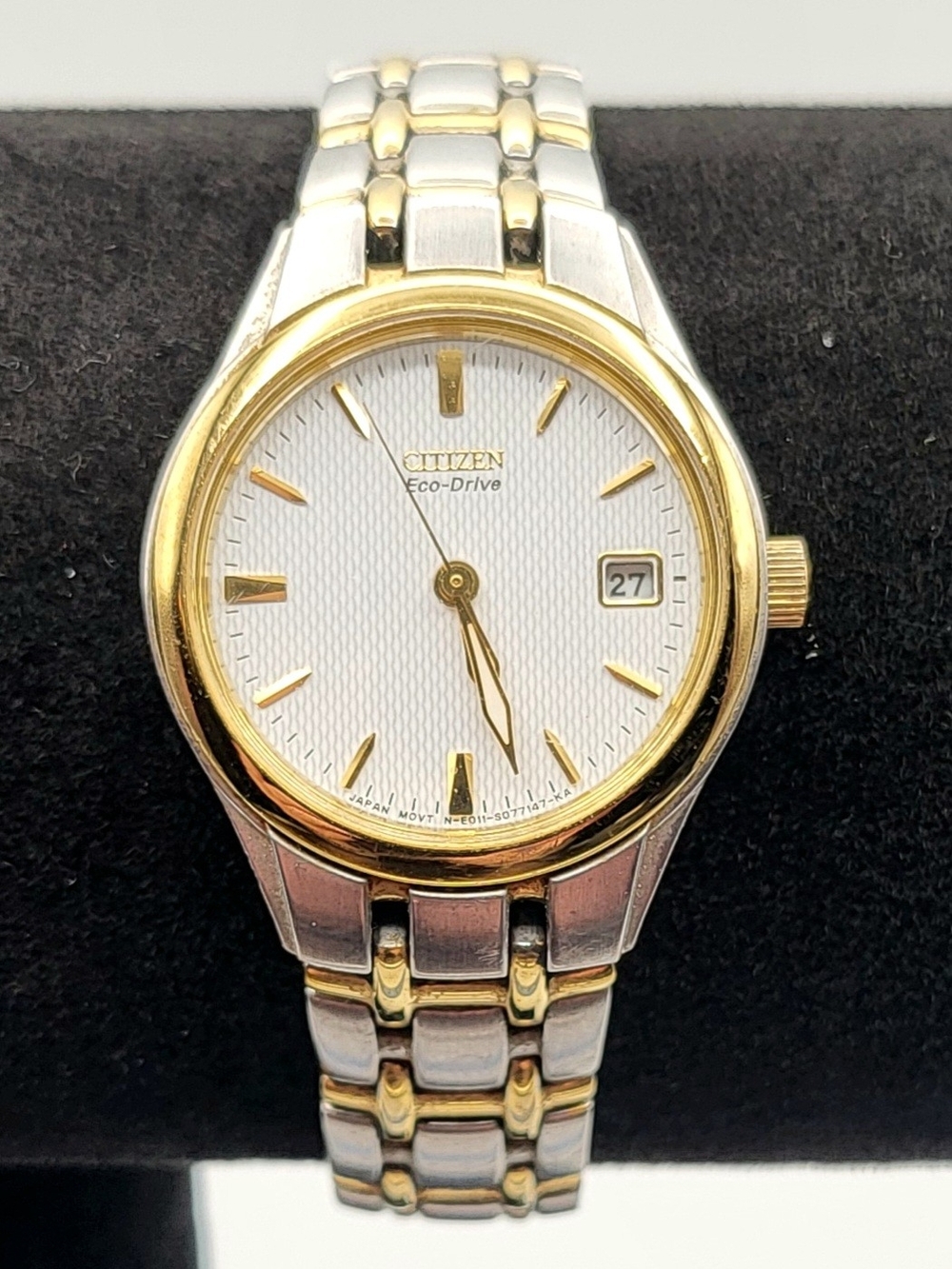 Citizen Eco-Drive Two-Tone Date Women’s Watch E011-S077147 Extra Links 25mm